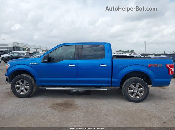 1FTEW1E51LFA12903 2020 FORD F150 Blue Vista interior de 360 grados