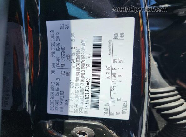 1FTEW1E51LFC45650 2020 FORD F150 Черный Вид подкапотного пространства