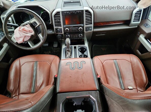 1FTEW1E52JFA30551 2018 FORD F150 Two Tone Vista del salpicadero