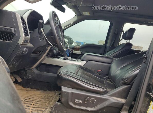 1FTEW1E52JFD26461 2018 FORD F150 Black წინა სალონის ხედი