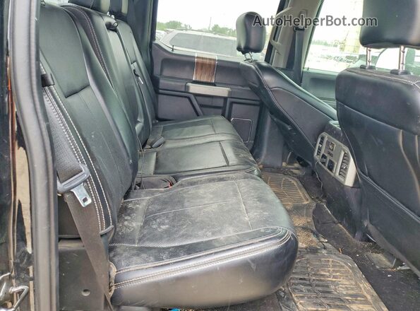 1FTEW1E52JFD26461 2018 FORD F150 Black უკანა სავარძლების ხედი