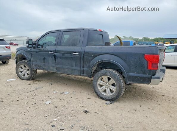 1FTEW1E52JFD26461 2018 FORD F150 Black უკანა მარცხენა