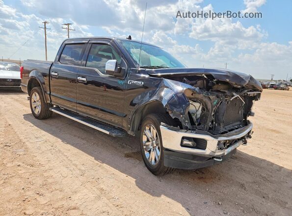 1FTEW1E52JKD56423 2018 FORD F150 Черный Передняя правая четверть