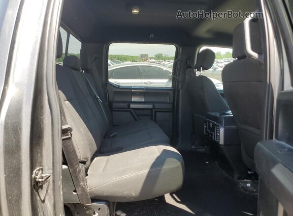 1FTEW1E52JKF92084 2018 FORD F150 Gray Widok tylnych siedzeń
