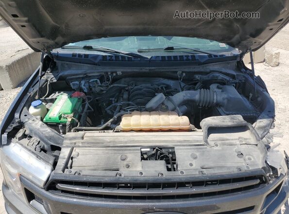 1FTEW1E52JKF92084 2018 FORD F150 Gray Widok wnętrza z tyłu
