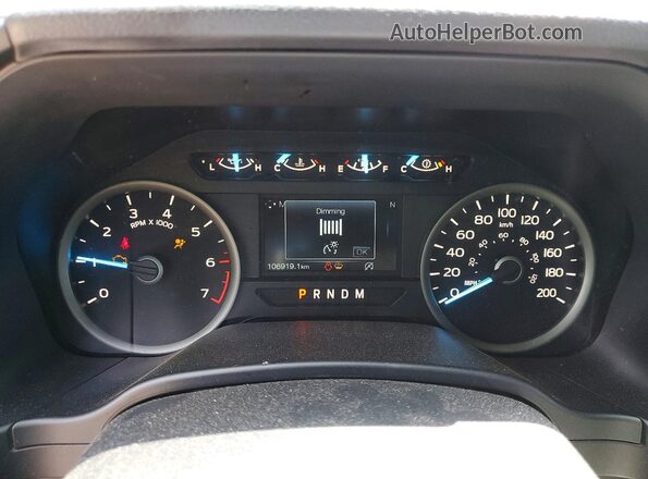 1FTEW1E52LFB02805 2020 FORD F150 Burgundy Սարքավորումների վահանակի տեսք