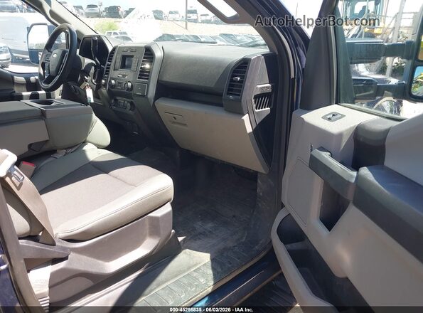 1FTEW1E53JFD04923 2018 FORD F150 Blue Vista interior delantera