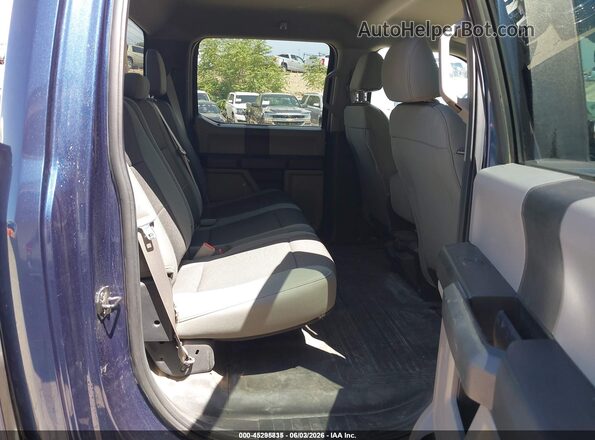 1FTEW1E53JFD04923 2018 FORD F150 Blue Vista de la etiqueta del VIN