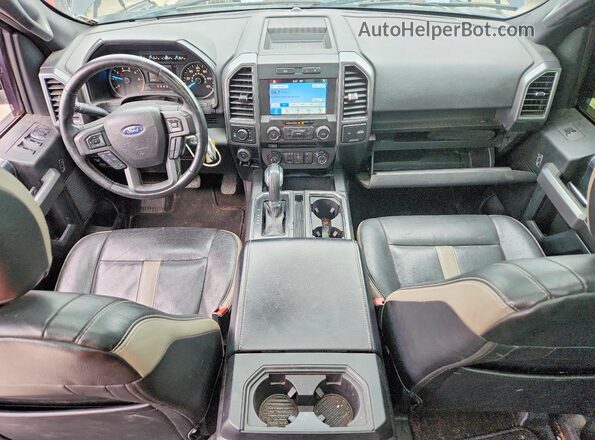 1FTEW1E53JKE64680 2018 FORD F150 Black Widok deski rozdzielczej