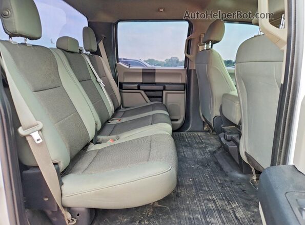 1FTEW1E53JKE96092 2018 FORD F150 White Rear seats view
