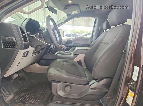 1FTEW1E53JKF66920 2018 FORD F150 Brown Vista interior delantera