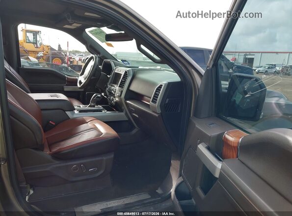1FTEW1E53KFA41334 2019 FORD F150 Коричневый Вид салона спереди