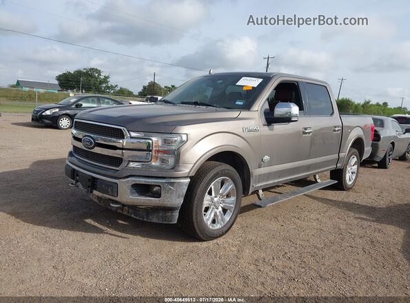 1FTEW1E53KFA41334 2019 FORD F150 Коричневый Передняя левая четверть