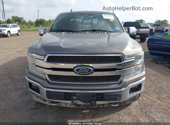 1FTEW1E53KFA41334 2019 FORD F150 Коричневый Вид щитка приборов