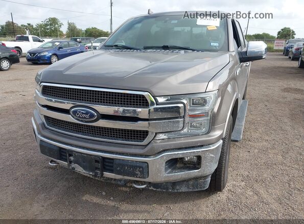 1FTEW1E53KFA41334 2019 FORD F150 Коричневый Вид спереди