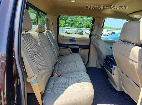 1FTEW1E53KFA49207 2019 FORD F150 Burgundy Widok tylnych siedzeń
