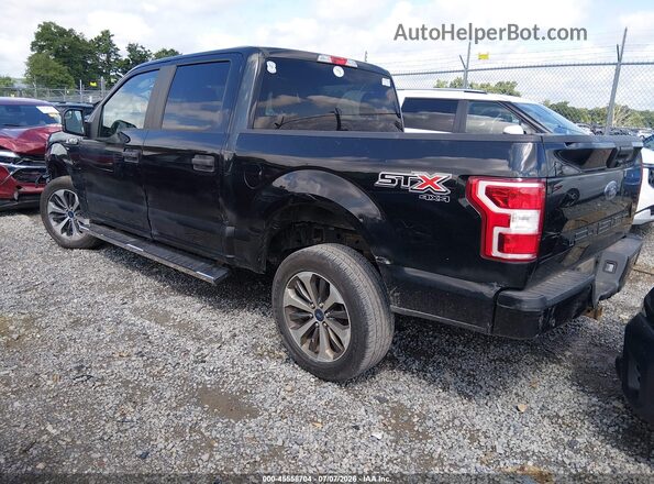 1FTEW1E53KFC01325 2019 FORD F150 Black Trasero izquierdo