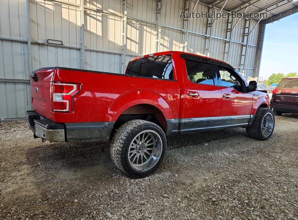 1FTEW1E53KKC33487 2019 FORD F150 Красный Задняя правая четверть