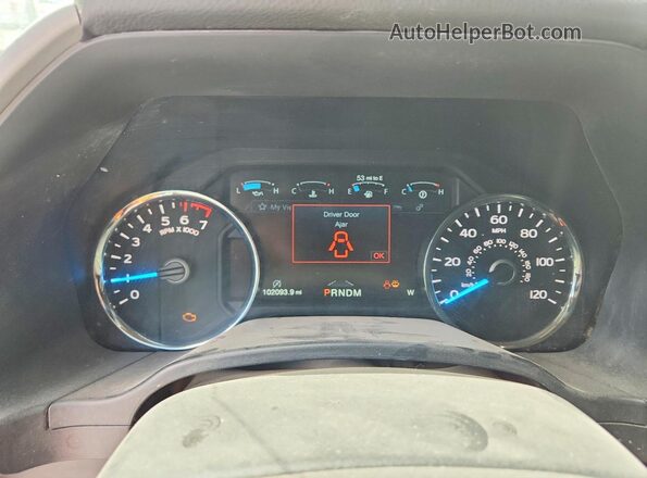 1FTEW1E53LFC33435 2020 FORD F150 White Widok zestawu wskaźników