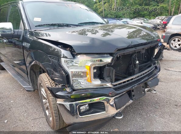 1FTEW1E54JFA29014 2018 FORD F150 Black Widok z przodu