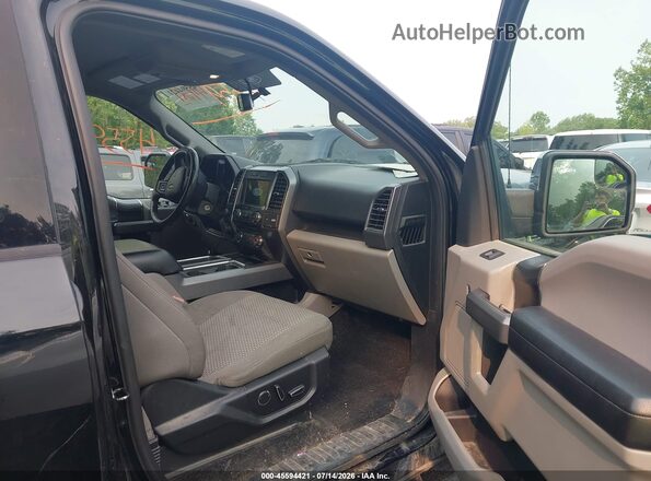 1FTEW1E54JFA29014 2018 FORD F150 Black Widok wnętrza z przodu