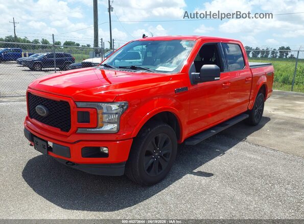 1FTEW1E54LFC74396 2020 FORD F150 Red წინა მარცხენა ხედი სამი მეოთხედიდან