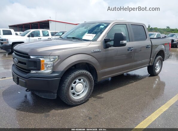 1FTEW1E55JFD05121 2018 FORD F150 Brown Առջևի ձախ երեք քառորդ տեսարան