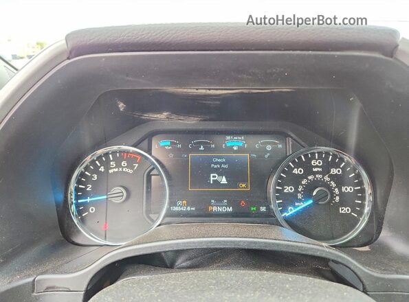 1FTEW1E55JFD57848 2018 FORD F150 Charcoal Սարքավորումների վահանակի տեսք