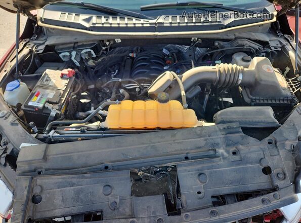 1FTEW1E55JKF70970 2018 FORD F150 Red Սալոնի հետևի տեսք