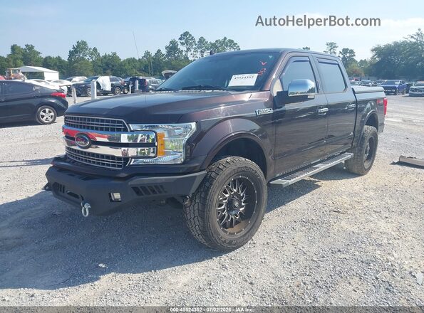 1FTEW1E56JFC52543 2018 FORD F150 Purple Przód lewy