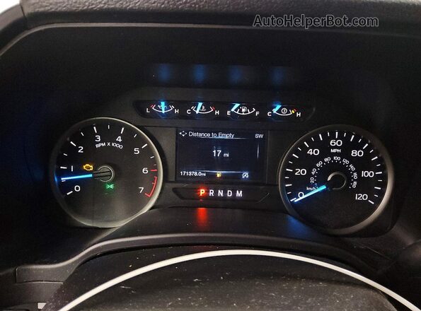 1FTEW1E56JFC61470 2018 FORD F150 White Instrument cluster view