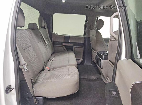 1FTEW1E56JFC61470 2018 FORD F150 White Rear seats view