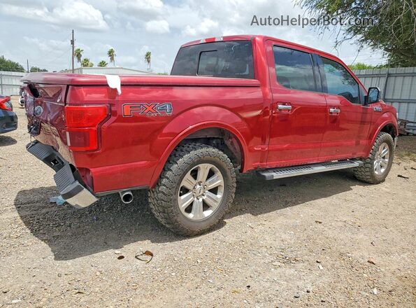 1FTEW1E56JKC02474 2018 FORD F150 Red Rear right