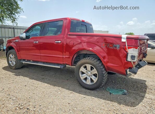 1FTEW1E56JKC02474 2018 FORD F150 Red Rear left