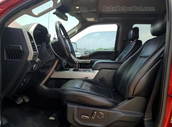 1FTEW1E56JKC02474 2018 FORD F150 Red Front interior view