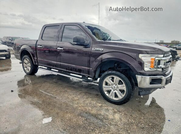 1FTEW1E56JKD13221 2018 FORD F150 Фиолетовый Передняя правая четверть