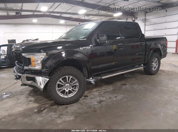 1FTEW1E56KFC88444 2019 FORD F150 Черный Передняя левая четверть