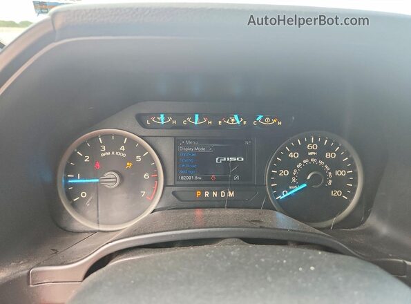 1FTEW1E56KFD53146 2019 FORD F150 Silver ხელსაწყოთა პანელის ხედი