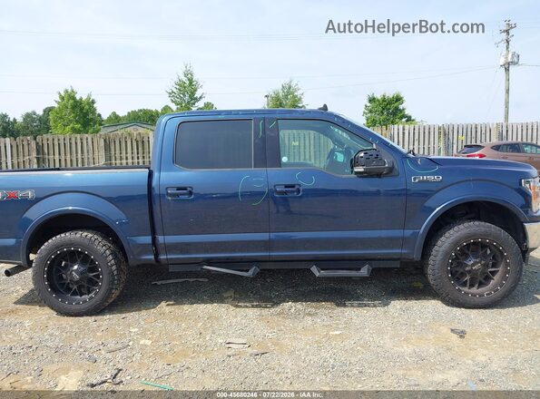 1FTEW1E56LFA26893 2020 FORD F150 Dark Blue Widok wnętrza z tyłu