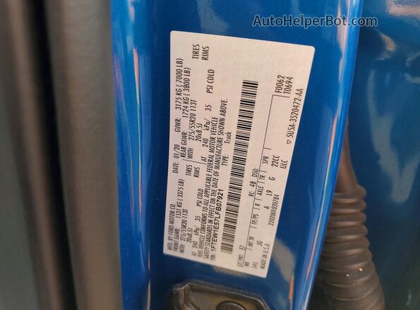 1FTEW1E57LFB07921 2020 FORD F150 Blue Engine compartment view