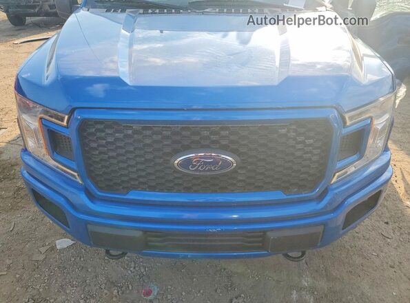 1FTEW1E57LFB07921 2020 FORD F150 Blue Rear interior view