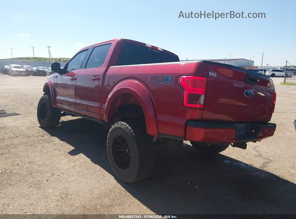 1FTEW1E57LKD44027 2020 FORD F150 Красный Задняя левая четверть
