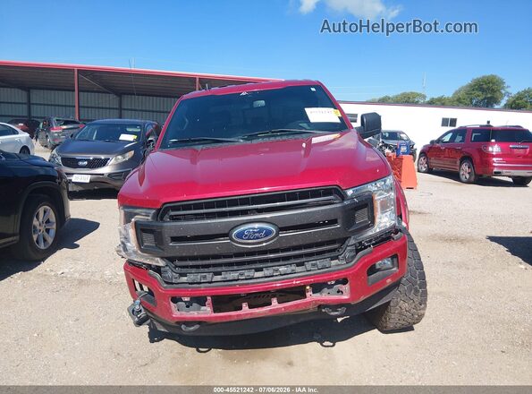1FTEW1E57LKD44027 2020 FORD F150 Красный Вид задней части салона