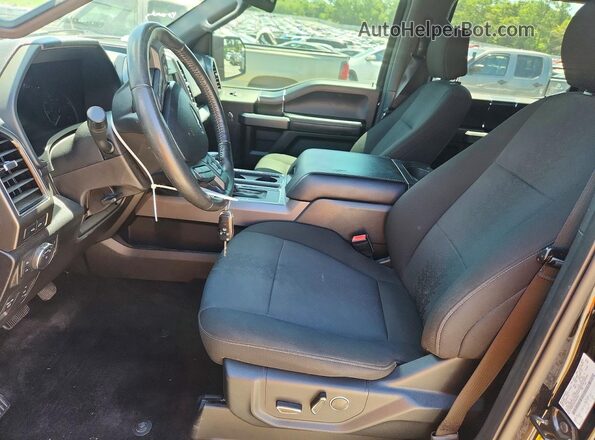 1FTEW1E58JFA87322 2018 FORD F150 Black Front interior view