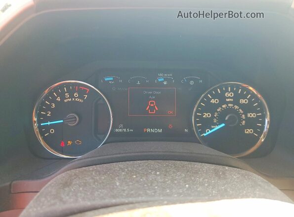 1FTEW1E58JFD02861 2018 FORD F150 Белый Вид щитка приборов