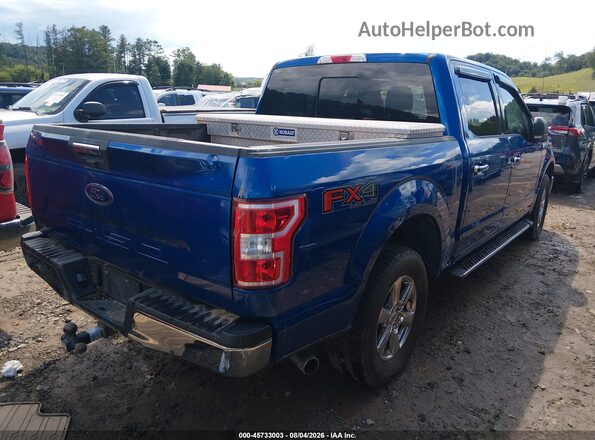 1FTEW1E58JFE63761 2018 FORD F150 Blue Tył prawy