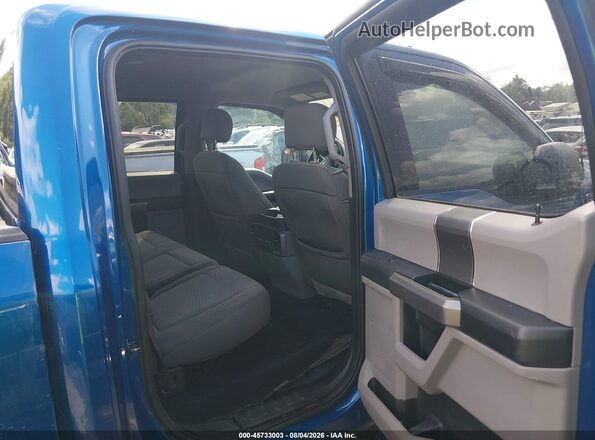 1FTEW1E58JFE63761 2018 FORD F150 Blue Widok naklejki z numerem VIN