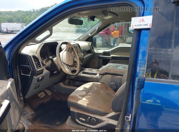 1FTEW1E58JFE63761 2018 FORD F150 Blue Widok z przodu