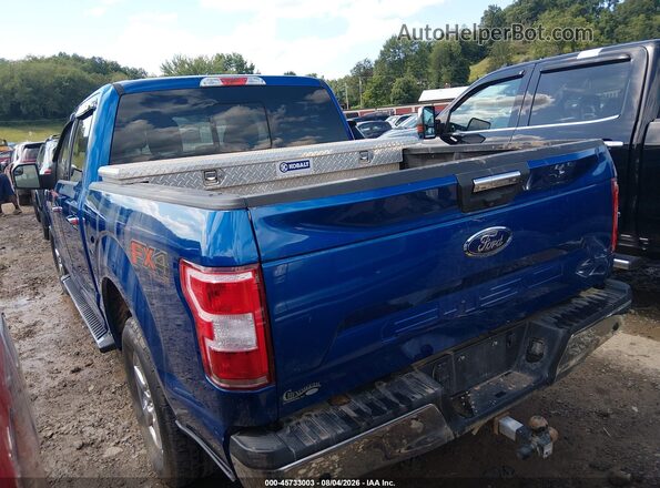 1FTEW1E58JFE63761 2018 FORD F150 Blue Tył lewy