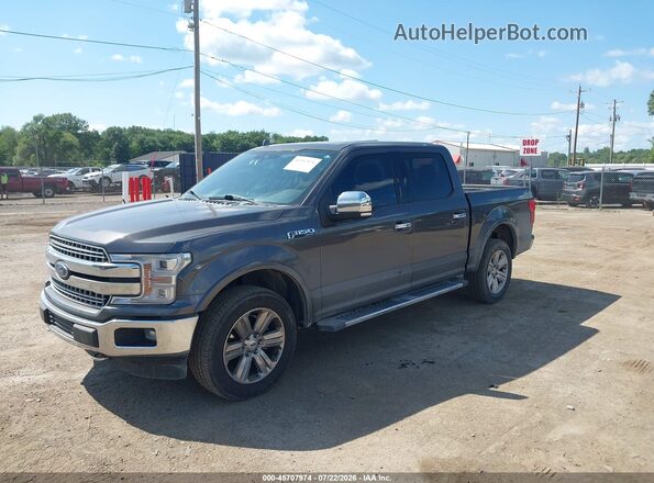 1FTEW1E58JKC11807 2018 FORD F150 Gray წინა მარცხენა ხედი სამი მეოთხედიდან